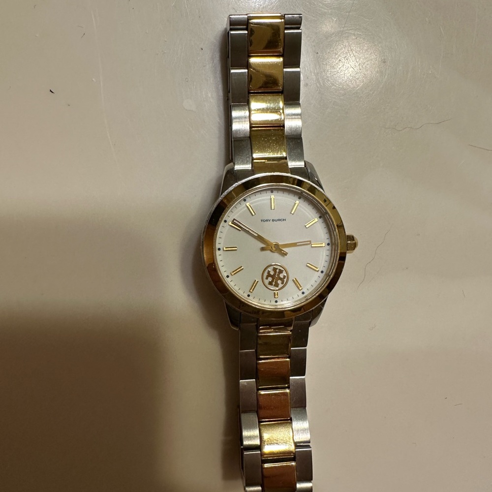 Two tone Tory Burch watch